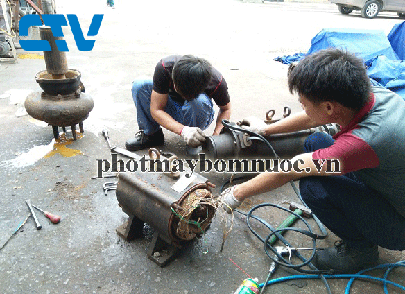 Sửa máy bơm công nghiệp tại công ty Cường Thịnh Vương