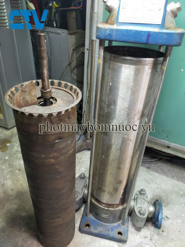 Thay thế buồng bơm máy bơm trục đứng Pentax chính hãng, nhanh chóng